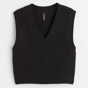 Cropped Knit Vest